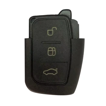 jingyuqin 3 Бутона Flip-Сгъваем Дистанционно на Ключа Калъф за Носене за Ford Mondeo Focus, Fiesta, S-MAX Ключодържател Калъф за Ключове