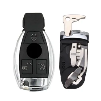 калъф за smart ключ с 3 бутона и Притежател на Захващане на Батерията за Mercedes Benz CL SLk CLK C E S Class с острие