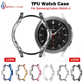 Мек Защитен Калъф за Часа от TPU за Samsung Galaxy Watch 4 Classic 46 мм 42 мм 4 40 мм 44 мм Smartwatch Покриване на Защитната Обвивка на Екрана