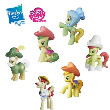 Hasbro My Little Pony Колекция От Серията Мини Фигурки Эпплджек Момиче Украса Играчки Готови Изделия Модел