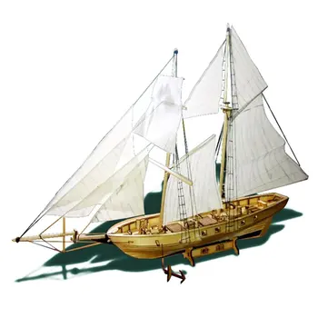 Мащабна Монтаж на Строителни Комплекти Модел на Кораба Дървени Плаване с Лодка Играчки Харви Ветроходство Модел Добит Дървен Комплект само Модел на Кораба Подарък