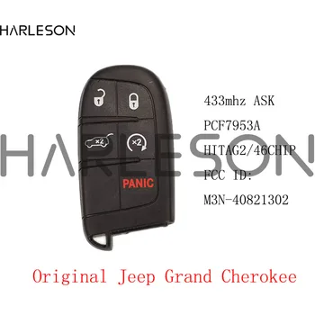 Оригинален M3N-40821302 Умно Дистанционно Автомобилен Ключ 5 бутона 433 Mhz PCF7953A ID46 За Jeep Grand Cherokee 2014 2015 2016 2017 2018 2019