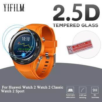 2 опаковки За Huawei Watch 2 / Watch Classic 2 / Watch 2 Sport 0,3 мм 2.5 D 9H Прозрачен Защитен слой от закалено стъкло за smart часа