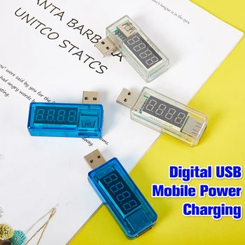 Цифров USB Мобилен Мощност на Зареждане на Ток Напрежение Тестер Метър USB Волтметър