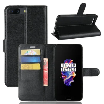 за OnePlus 5T A5010 Луксозен кожен Калъф-портфейл с Панти капак за OnePlus 5 A5000 5,5-инчов телефон делото на Корпуса калъф с поставка
