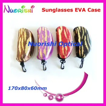 20pcs Голям е Размерът на Добър 4 Цвята Модел Светкавица Очила Слънчеви очила Очила EVA Case Box ML022 Безплатна Доставка