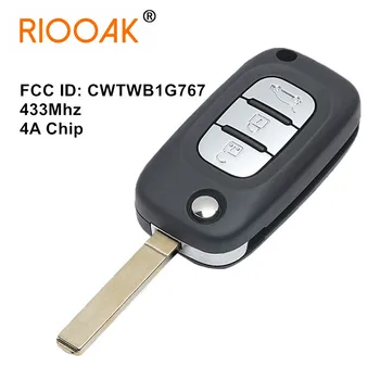 3 Бутона за дистанционно автомобилния ключ fob 433 Mhz 4A Чип за Benz на Smart Fortwo 453 Forfour 2015 2016 2017 FCC ID: CWTWB1G767