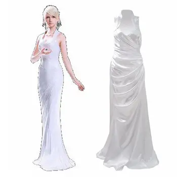 Аниме Cosplay Final Fantasy ff15 Lunafreya Nox Fleuret Luna Ежедневни Костюми Вечерна рокля на Принцеса