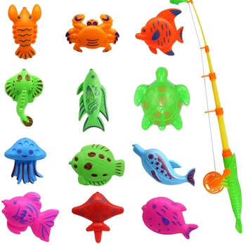 НОВИ детски Обучителни и Образователни Магнитни Играчки за Риболов в Океана, Забавни и Спортни Играчки за Риба, Подарък за Дете/на дете с Въдица