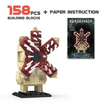 MOC Странни Неща Demogorgon Brickheadz Градивен елемент Колекция Модел САМ Пъзел Образование Сглобяване на Играчки Подарък на Момчето 159 БР.