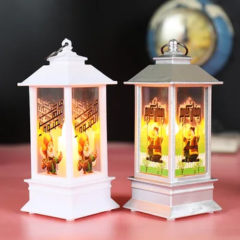 Ейд Мубарак за Мюсюлмански Фестивал Вечерни Декор Доставка на Led Вятърна Фенер Рамадан за Дома Декоративна Лампа Карим Ейд Ал-Адха Подаръци