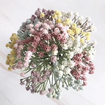 Моделиране на малък букет изкуствени цветя, от вискоза малко цвете счупени цветя за сватбен букет на булката вечерта декорация на дома
