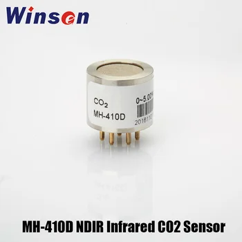 2 елемента Winsen MH-410D NDIR Инфрачервен Сензор CO2 Висока чувствителност и резолюция на UART, Аналогов Сигнал напрежение Дълъг срок на експлоатация