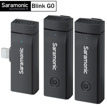 Saramonic Blink Go Безжичен Петличный Гърдите Директен Микрофон Радиосистема за iphone, iPad и Android Смартфон Излъчването на живо видео блог