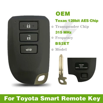 CN007213 Оригинален 3 бутони на Дистанционното на Ключа на Автомобила Модел BS2ET За Toyota Smart Key 315 Mhz Тексас 128-битово AES Keyless GO