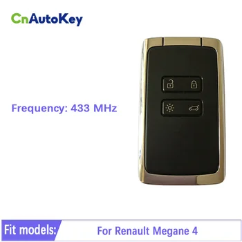 CN010036 Оригинален 4 Бутона Умно Дистанционно за Управление на Карта Ключ За Renault Megane 4 Талисман 433 Mhz Транспондер HITAG AES Keyless GO