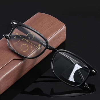 Zilead Ретро Удобни Очила с Големи Рамки с Анти-синя Светлина, Прогресивно Многофокусные Очила За Четене, Женски Мъжки слънчеви Очила, Аксесоари