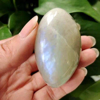 Натурален зелен цвят лабрадорит камък crystal палмови камъни играчка лечебни кристали и украса за дома