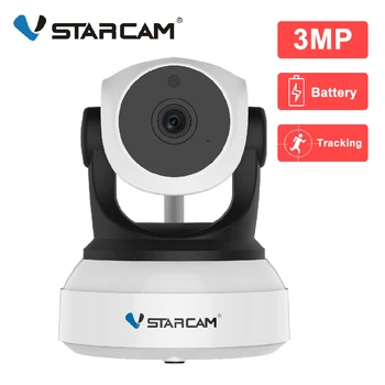 Vstarcam 1080P IP Камера, Wifi, Камера За помещения 2500 mah Акумулаторна Батерия AI Автоматично Следене за Видеонаблюдение Камера за Сигурност