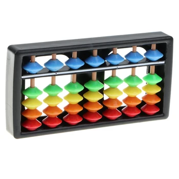 Миниая играчка Соробан сметки пръти на колона 7 цветна пластмаса, за деца