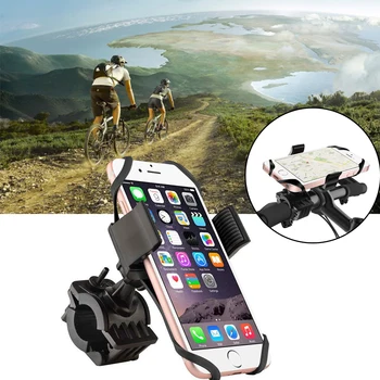Велосипеден Титуляр За Телефон 360 Отточна тръба на шарнирна връзка Универсален Държач За Телефон под наем на Държач за iPhone Samsung Xiaomi и GPS Устройства МТБ Колоездене
