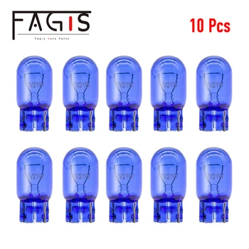 Fagis 10 Бр 580 7440 7443 W21/5 W W21W Супер Бяла T20 Естествена Синя Стъклена лампа 12 В 21-Вата Автомобилна лампа Указател на завоя Сигнална лампа