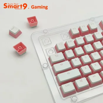 Smart9 PBT Pudding Keycaps OEM Профил RGB Подсветка За Геймърска Механична клавиатура Cherry MX Switch