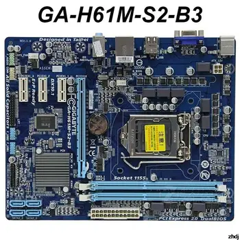 Настолна дънна платка за H61M-S2-B3 Socket 1155-In Tel Интерфейс процесор DDR3 16G Двуканална памет Интерфейс VGA