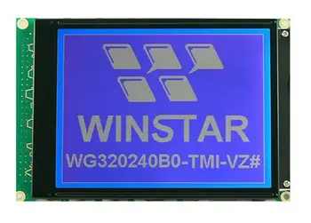WG320240B0 WINSTAR 5V моно 5,7-инчов LCD дисплей с резолюция от 320x240 пиксела, с вграден контролер RA8835. синя подсветка на екрана