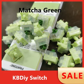 Продажбите на едро KBDiy Бамбук Линеен Превключвател за Изработен по Поръчка на Механична Клавиатура САМ, Съвместима с Превключватели Cherry MX RGB SMD 3Pin Matcha Green