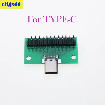 cltgxdd 1Pcs Conector USB 3,1 tipo C hembra, adaptador placa de Tipo PCI de prueba, para transferencia de Кабел de línea de moni