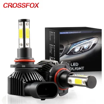 CROSSFOX led H11 h9 h8 H7 LED 9005 HB3 9006 HB4 диоден Комплект Фарове Крушки Далечния приглушена Светлина Авто Лампа 12 от 6000 До 360 градуса