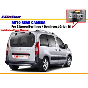 Автомобилна Камера за Обратно виждане За Citroen Berlingo От 2008 ~ 2015 Doninvest Orion M NTST PAL АВТОМАТИЧНО Осветление за Регистрационен номер CAM