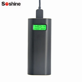 Soshine E4S 18650 LCD ДИСПЛЕЙ USB мобилно Зарядно Устройство Резервни Батерии за Телефони DIY Батерия Мощност на Зареждане Box iPhone iPad iPod Смартфони с Android
