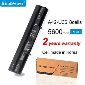 Kingsener A42-U36 Батерия 5600 mah 83WH за ASUS A41-U36 U32 U32U U36 U36J U36JC U36S U36SD U36SG U44 U44S U82 U82E U84 8 Клетки
